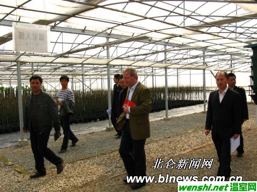 欧盟官员考察北仑农业园区花木出口企业