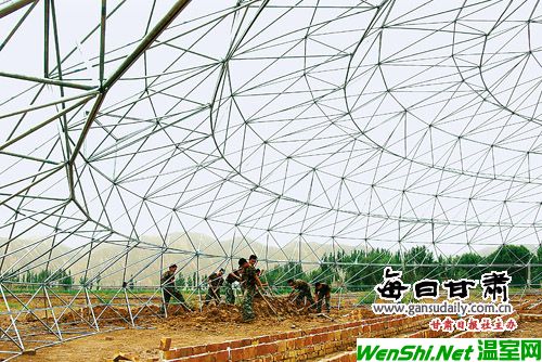 靖远建设“鸟巢型球体生态温室”