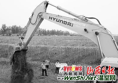 山西百亩日光温室设施农业园正在兴建（图）